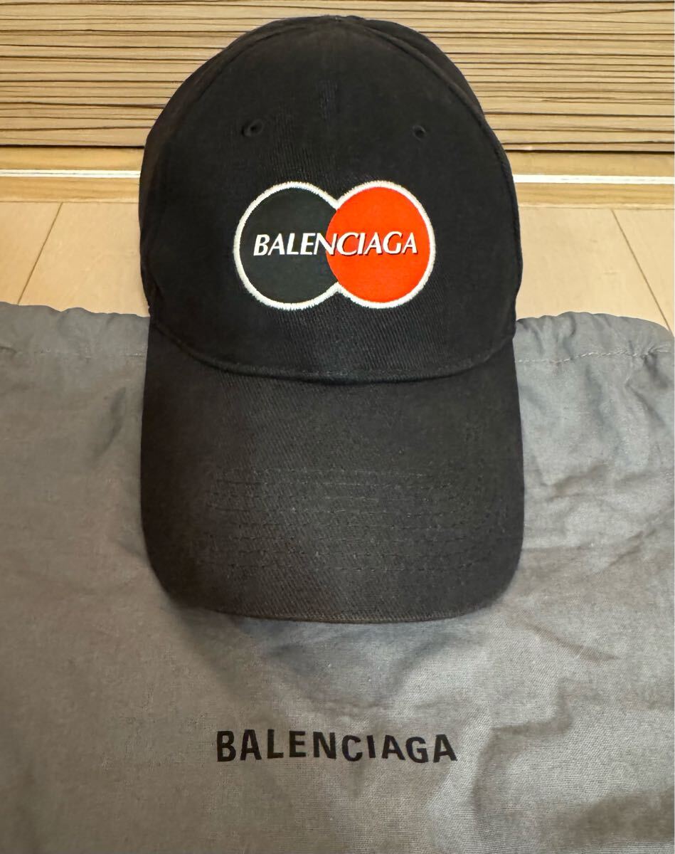 BALENCIAGA バレンシアガ キャップ Lサイズ 59cm ブラック 黒 BALENCIAGA バレンシアガ キャップ Lサイズ 59cm ブラック 黒
