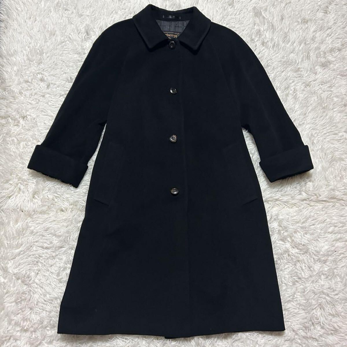 1円~【極美品】バーバリー アンゴラ ロング ウールコート 1円~【極美品】バーバリー アンゴラ ロング ウールコート