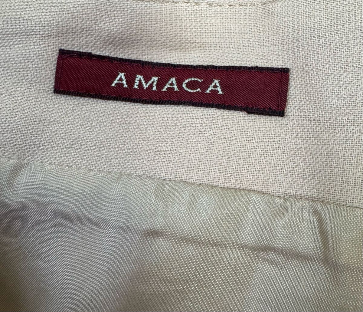 AMACA アマカ　スカート　素?cái)场「呒?jí)感