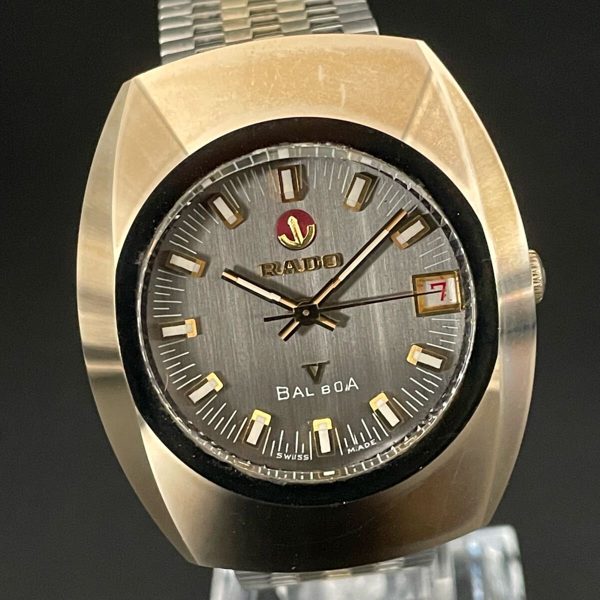 貴重】ラドー/RADO/バルボアV/BALBOA/ゴールド/35㎜/自動巻 貴重】ラドー/RADO/バルボアV/BALBOA/ゴールド/35㎜/自動巻