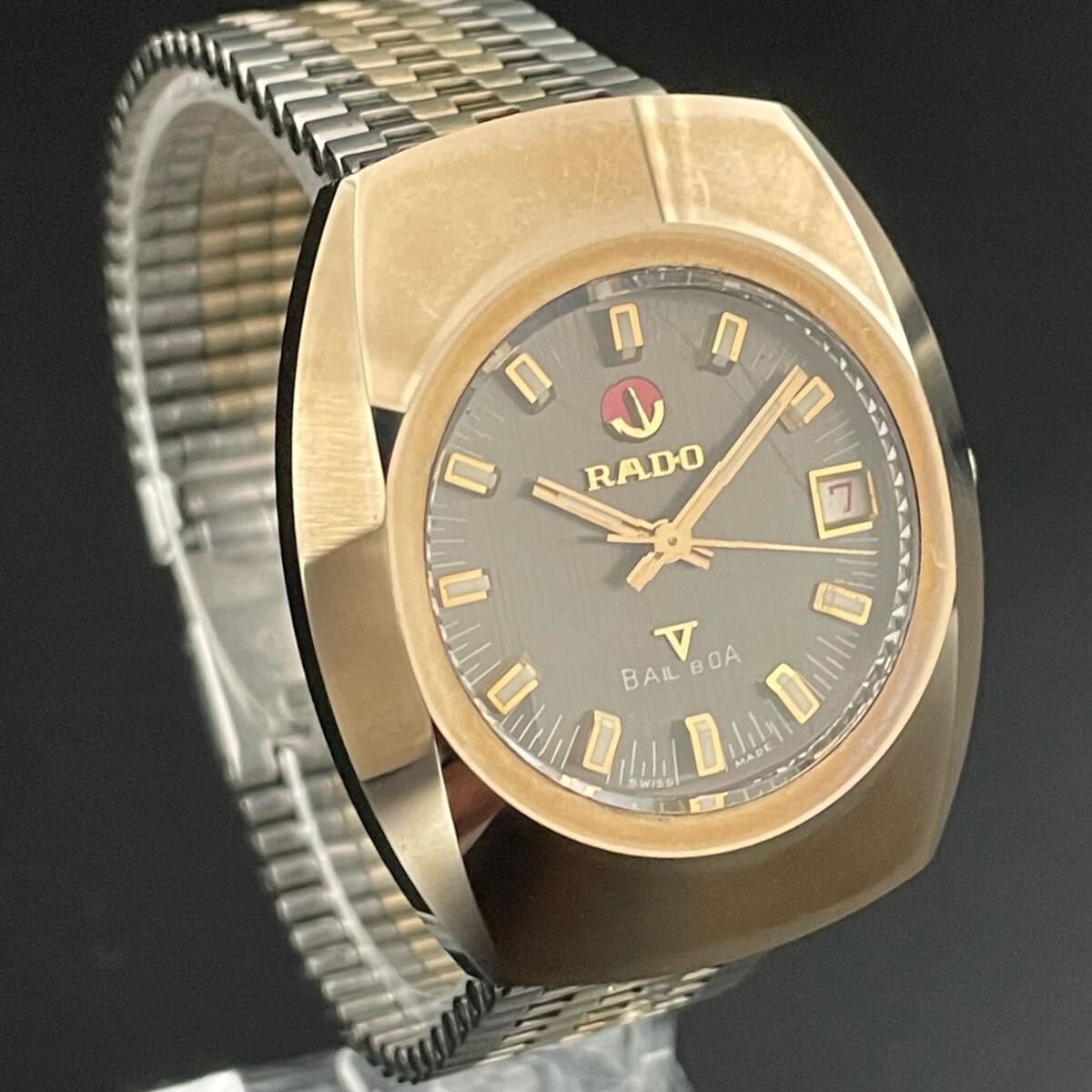 貴重】ラドー/RADO/バルボアV/BALBOA/ゴールド/35㎜/自動巻 貴重】ラドー/RADO/バルボアV/BALBOA/ゴールド/35㎜/自動巻