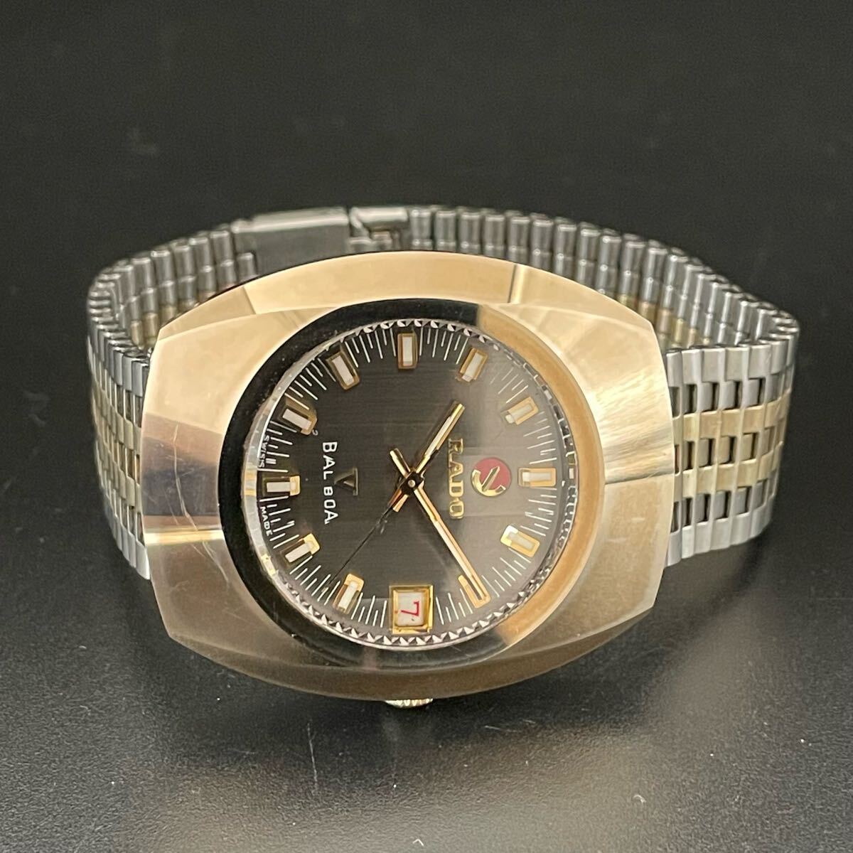 貴重】ラドー/RADO/バルボアV/BALBOA/ゴールド/35㎜/自動巻 貴重】ラドー/RADO/バルボアV/BALBOA/ゴールド/35㎜/自動巻