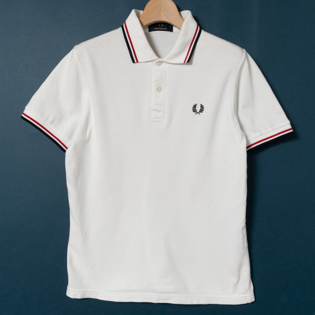 メール便◯ FRED PERRY フレッドペリー ポロシャツ ホワイト 白 メール便◯ FRED PERRY フレッドペリー ポロシャツ ホワイト 白