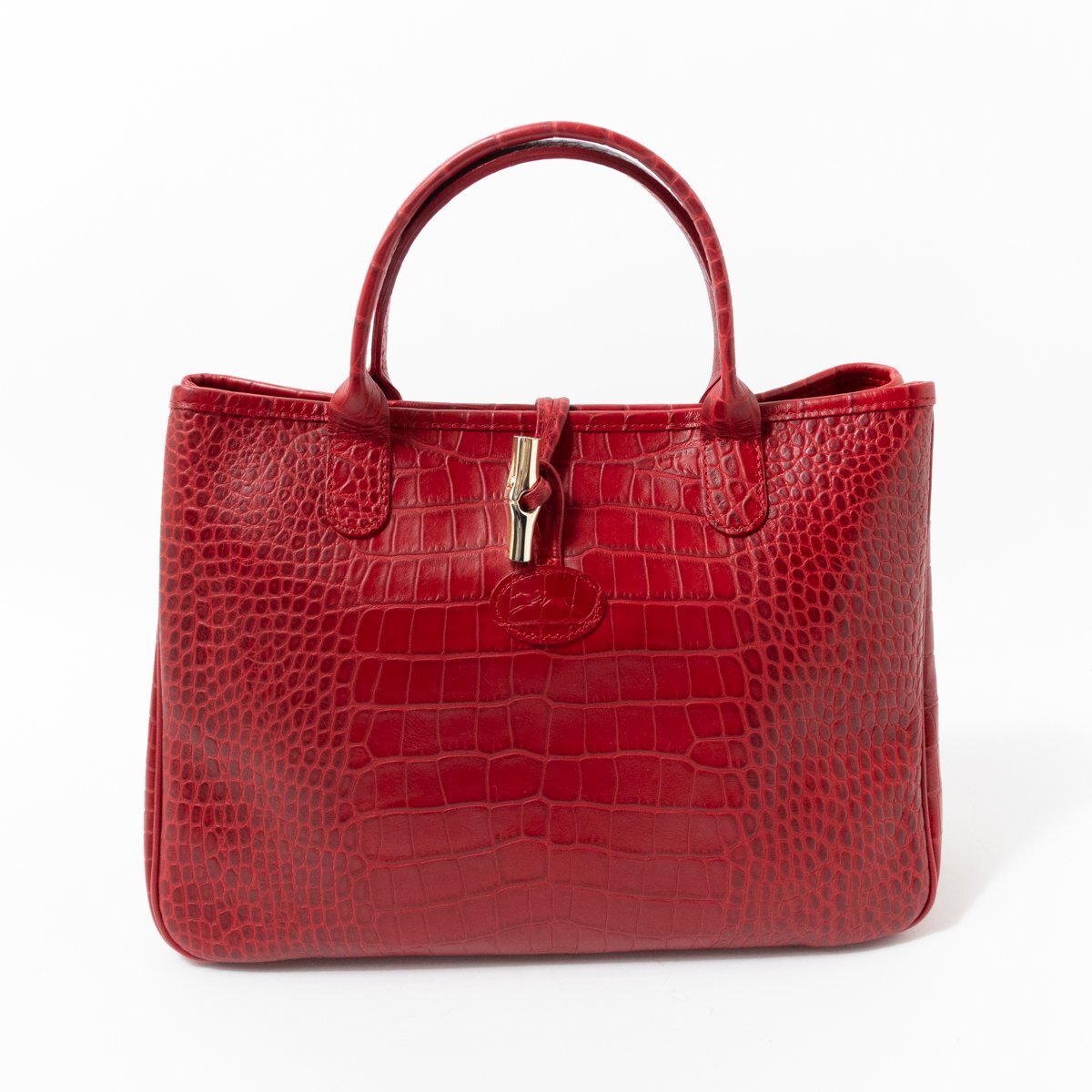 1円スタート】LONGCHAMP ロンシャン トートバッグ レッド 赤 1円スタート】LONGCHAMP ロンシャン トートバッグ レッド 赤