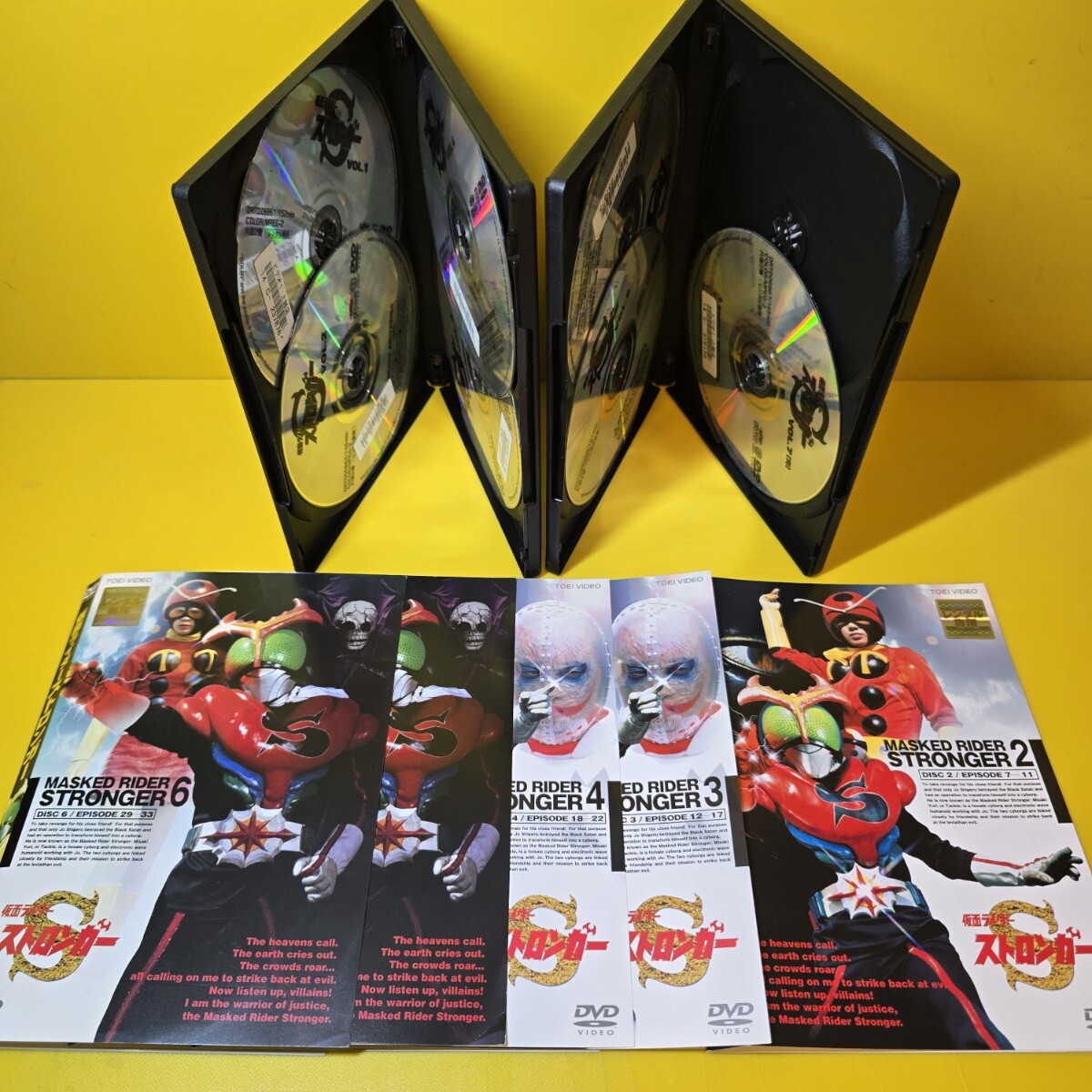 新品ケース交換済み「仮面ライダーシリーズ」DVD全7巻セット 新品ケース交換済み「仮面ライダーシリーズ」DVD全7巻セット