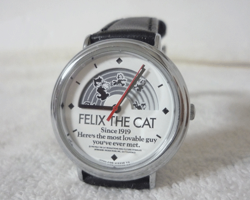希少 フィリックス・ザ・キャット FELIX THE CAT VEGA 腕時計