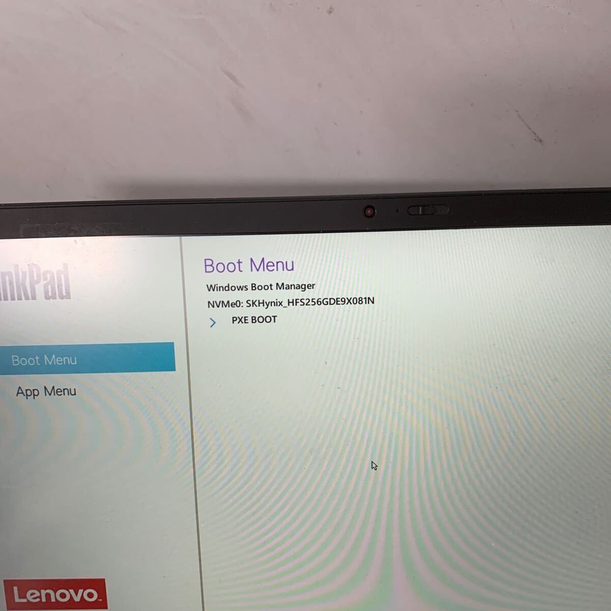 JK6717 Lenovo Thinkpad X1 Carbon Gen8 /Core i5-10310U 1.70Ghz /メモリー：8GB/SSD:256/BIOS確認