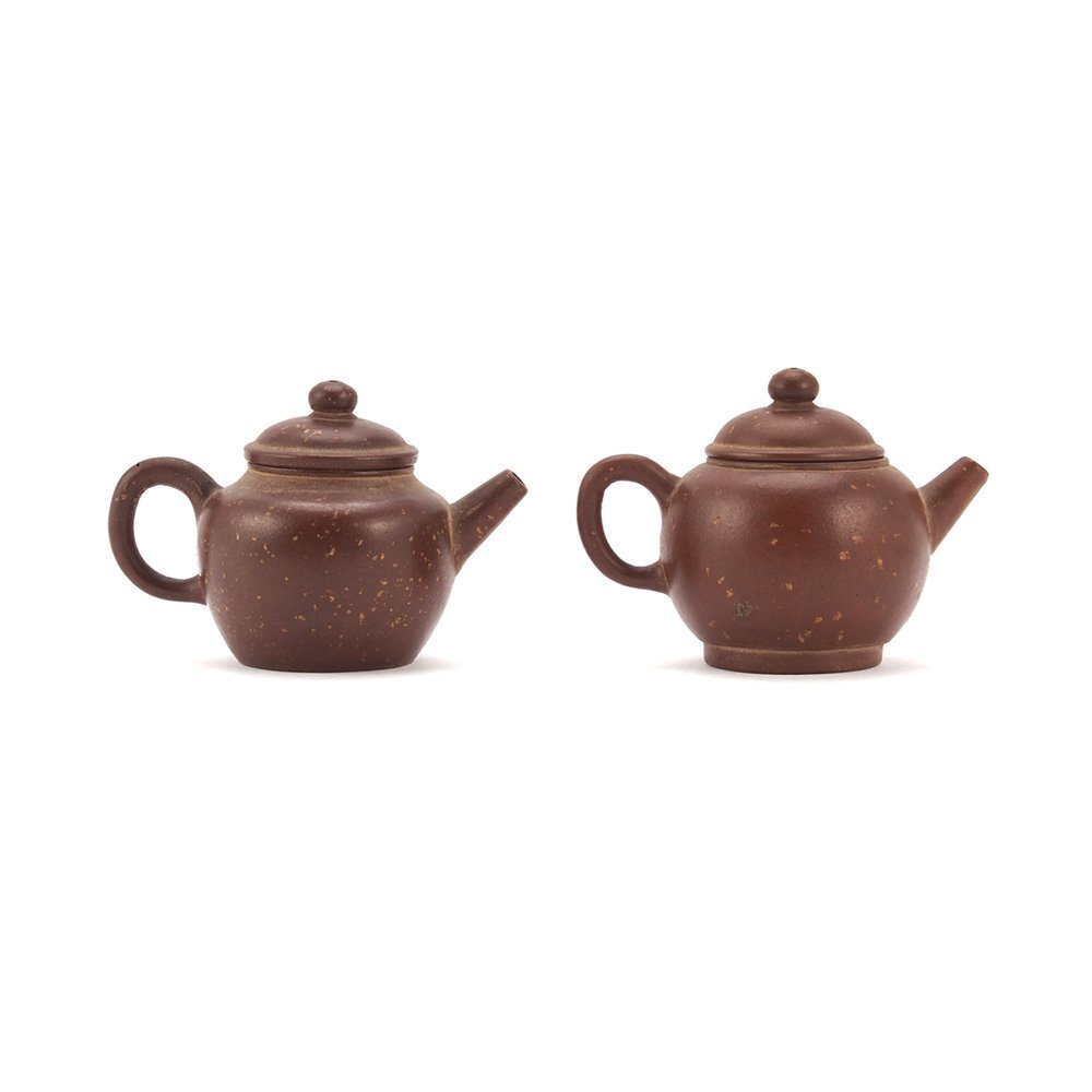 人気激安 夢工房】唐物 梨皮泥 HE-062 ) 朱泥 ( 時代箱 一雙 急須 煎茶 施釉陶