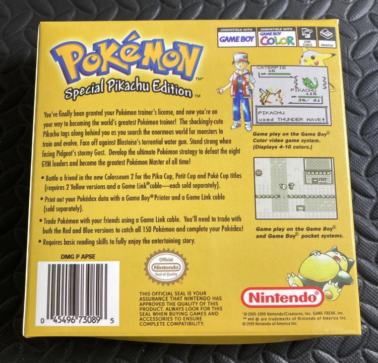 GBC ソフト ポケットモンスター ピカチュウ yellow 付属品完備 GBC ソフト ポケットモンスター ピカチュウ yellow 付属品完備