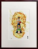 中古セル画・原画 付属品付)金色のガッシュ!!と雷句誠原画 中古セル画・原画 付属品付)金色のガッシュ!!と雷句誠原画