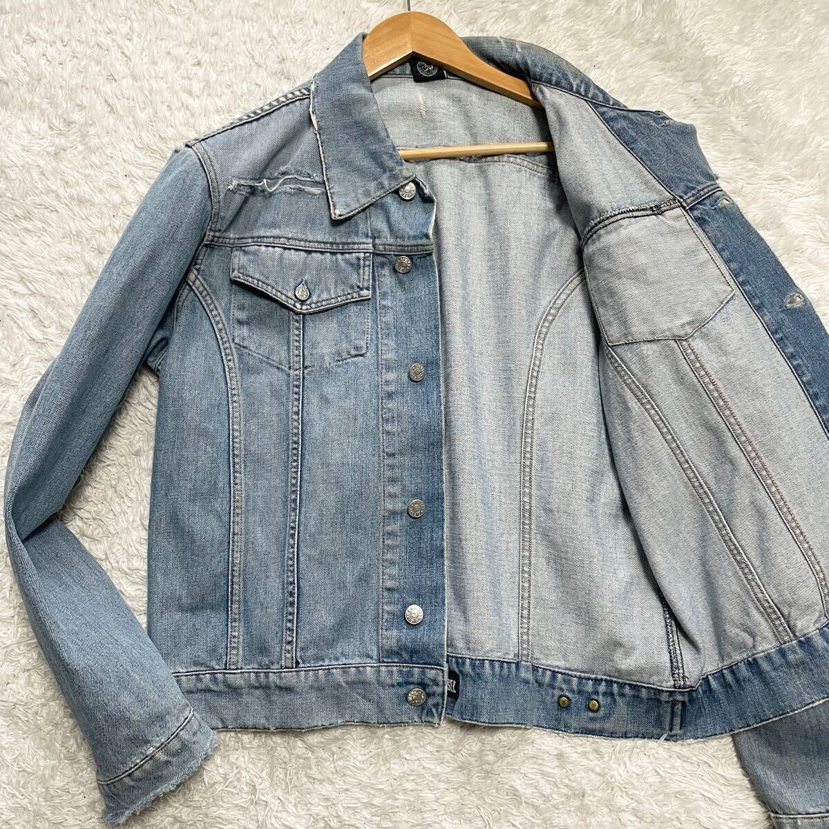 美品 Lサイズ DIESEL ディーゼル デニムジャケット ブルゾン G 美品 Lサイズ DIESEL ディーゼル デニムジャケット ブルゾン G