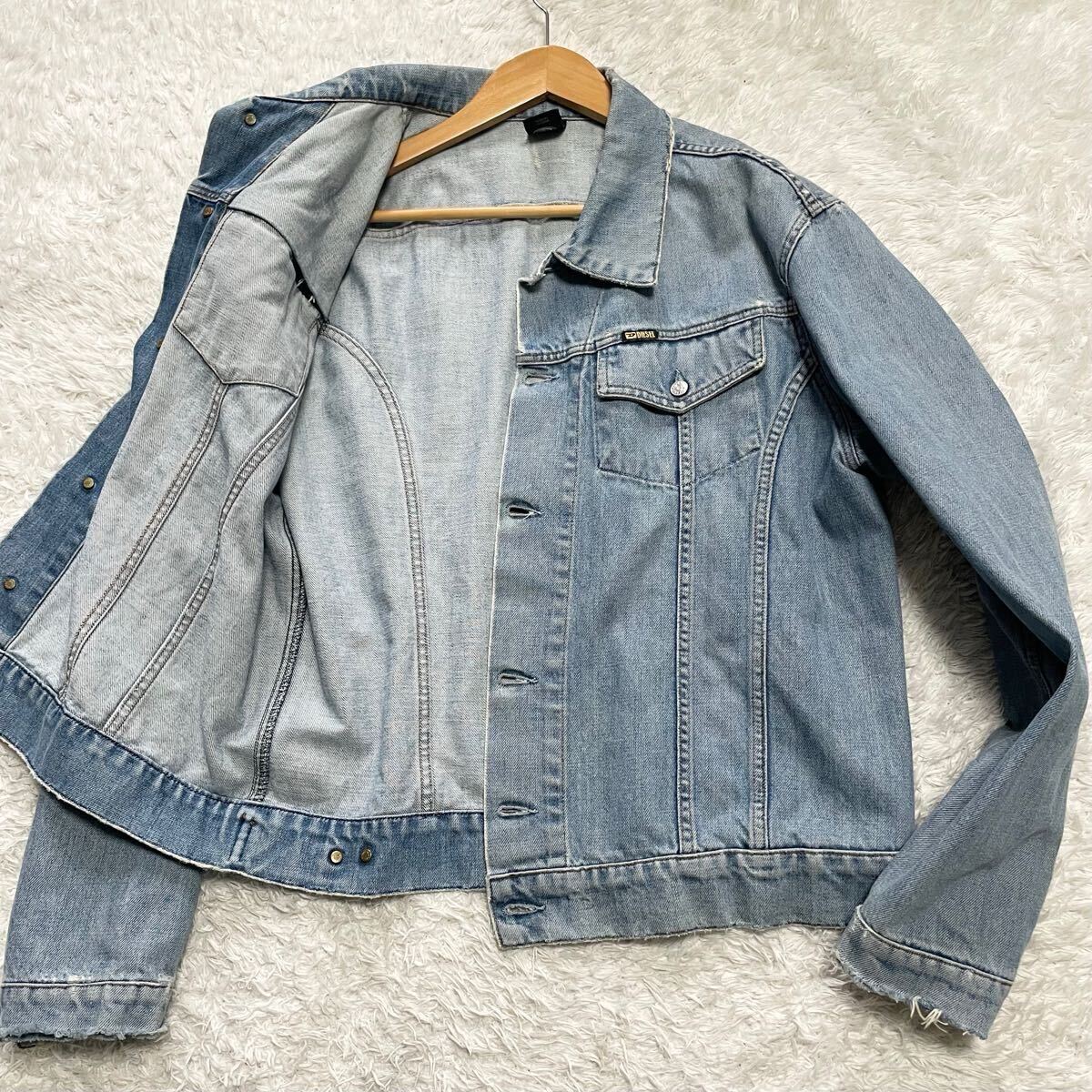 美品 Lサイズ DIESEL ディーゼル デニムジャケット ブルゾン G 美品 Lサイズ DIESEL ディーゼル デニムジャケット ブルゾン G