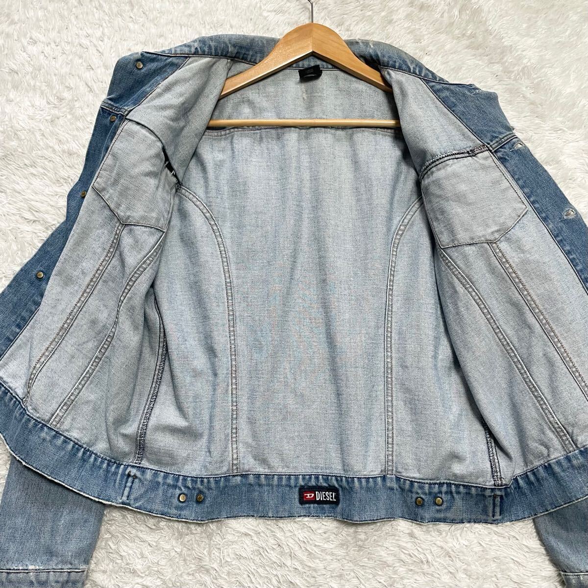 美品 Lサイズ DIESEL ディーゼル デニムジャケット ブルゾン G 美品 Lサイズ DIESEL ディーゼル デニムジャケット ブルゾン G