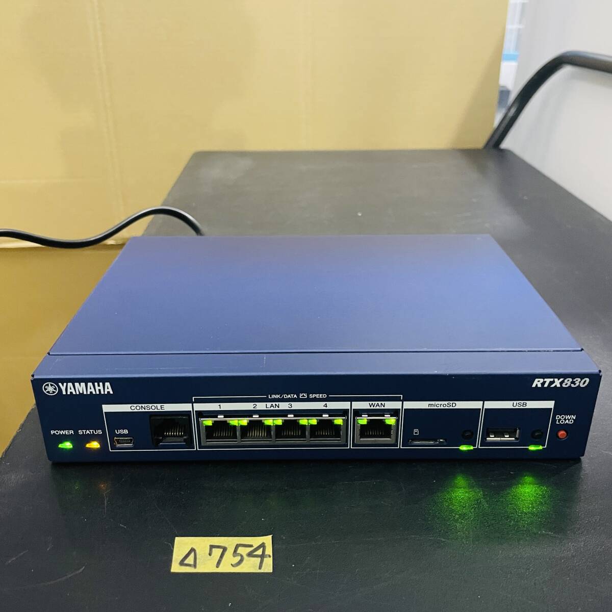 ヤ)△754【通電OK】YAMAHA RTX830 小規模拠点向け ギガアクセス ヤ)△754【通電OK】YAMAHA RTX830 小規模拠点向け ギガアクセス