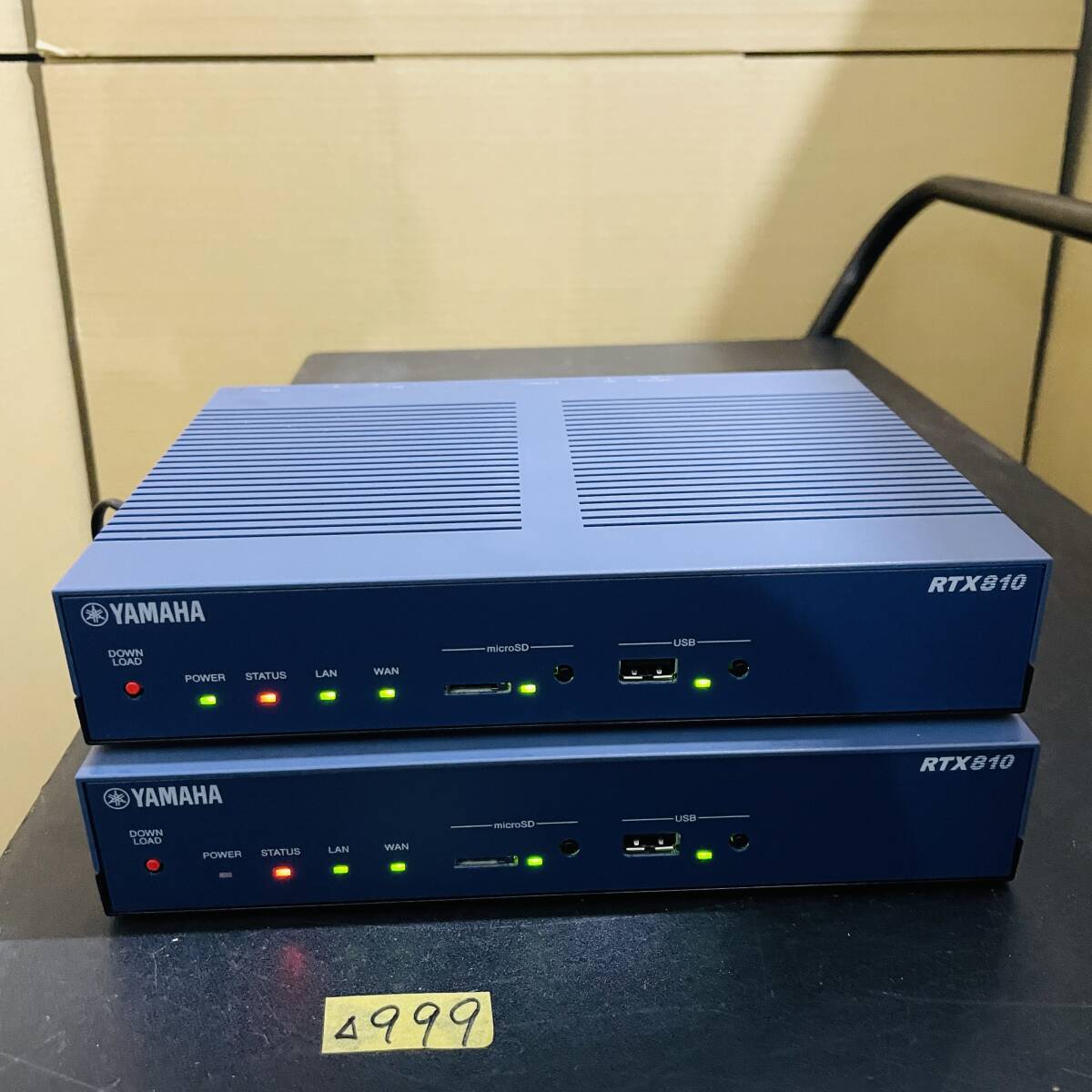 ヤ)△999【2台セット/通電OK】YAMAHA RTX810 ギガアクセス VPN ヤ)△999【2台セット/通電OK】YAMAHA RTX810 ギガアクセス VPN