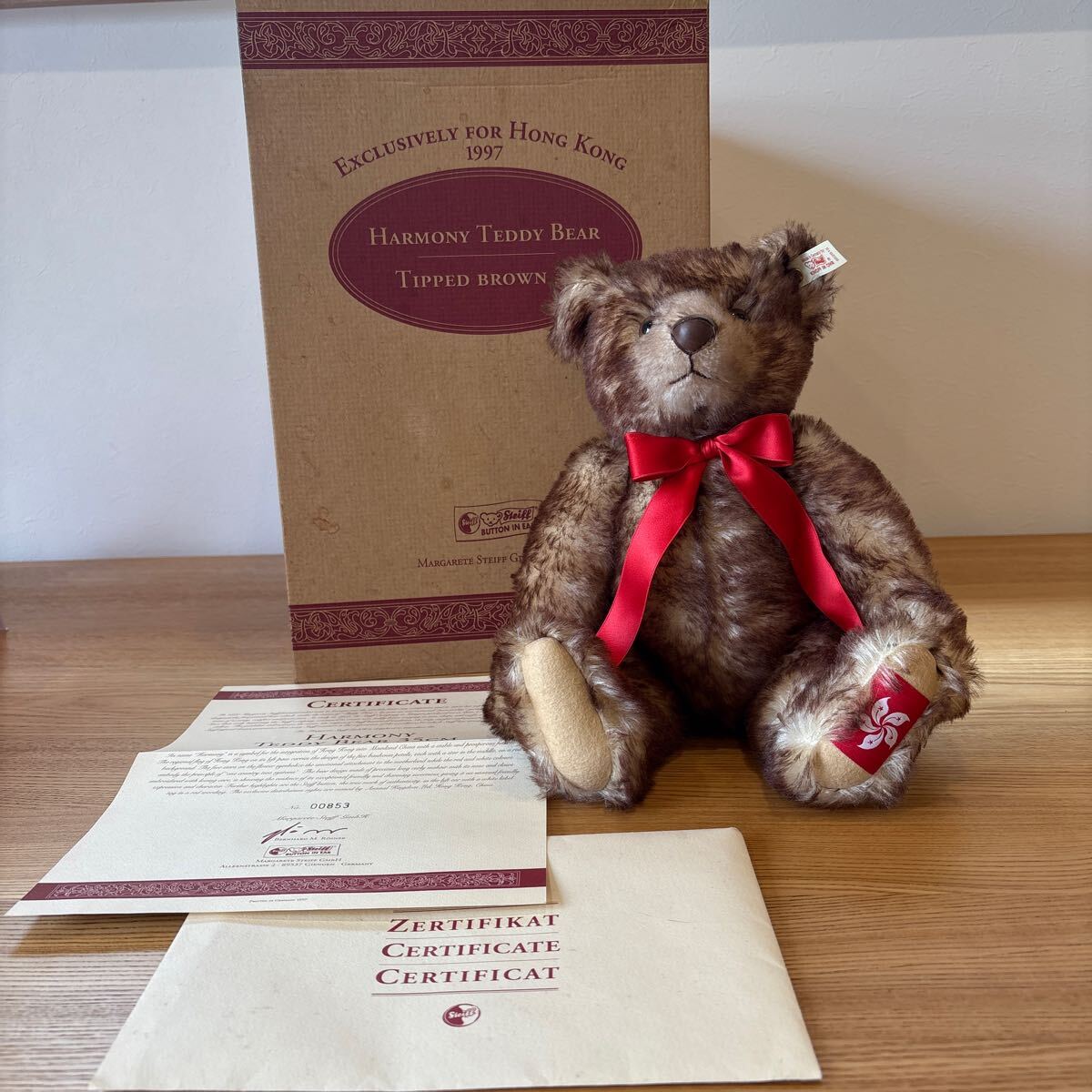 Steiff テディベア シュタイフ Hong Kong 香港 Exclusively For Steiff テディベア シュタイフ Hong Kong 香港 Exclusively For
