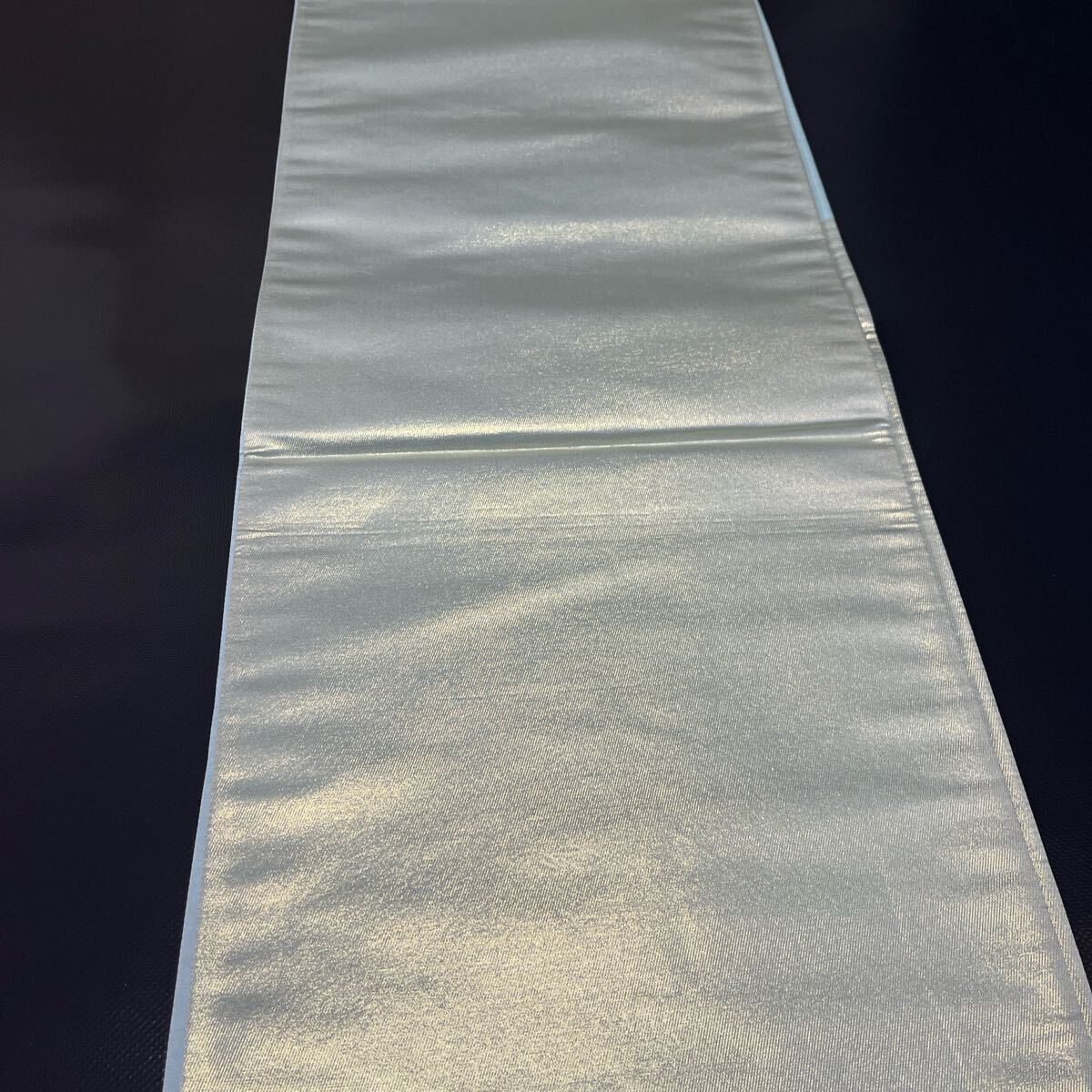 袋帯☆絵画の様な森林柄 ブルー 正絹 礼装 フォーマル 高級 高品質 逸品☆送料無料_画像4