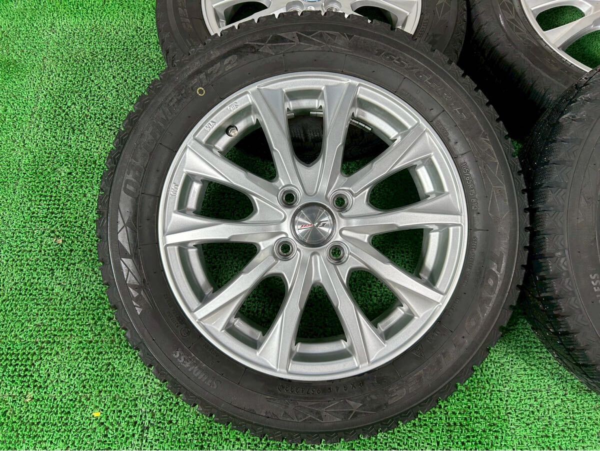 253-60 JOKER 15インチ 15×4.5J+45 PCD100-4H ハブ約73mm TOYOTIRES OBSERVE GIZ2 165/65R15 タイヤホイール 2022年制