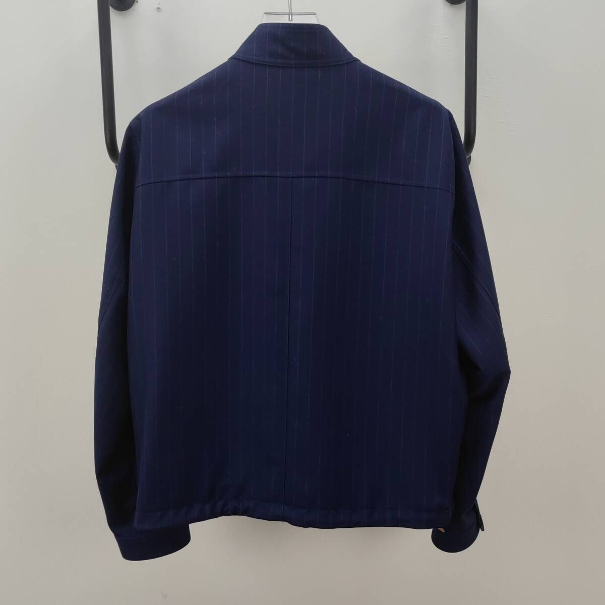 ディオールオム Dior Homme ネイビー ストライプ ウールジャケット サイズ50 スウェット　コード　美品 