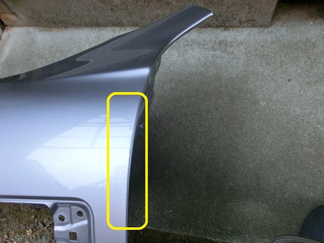 LS500ｈ　GVF55 后期　アドバンスドライブ用 左フロントフェンダー　左フェンダー　ソニックイリジウム（銀 1L2)