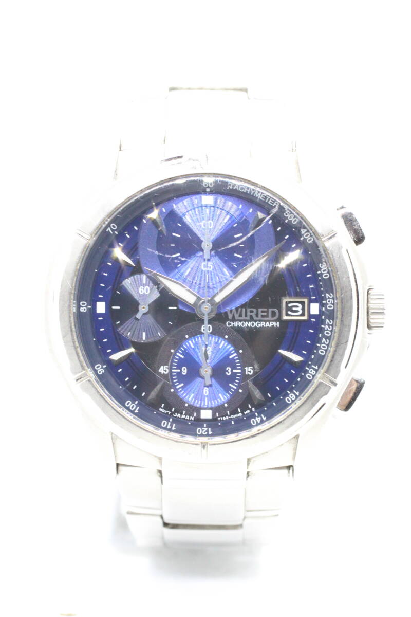SEIKO】WIRED CHRONOGRAPH 7T92-0GB1 10BAR STAINLESS STEEL SEIKO】WIRED CHRONOGRAPH 7T92-0GB1 10BAR STAINLESS STEEL