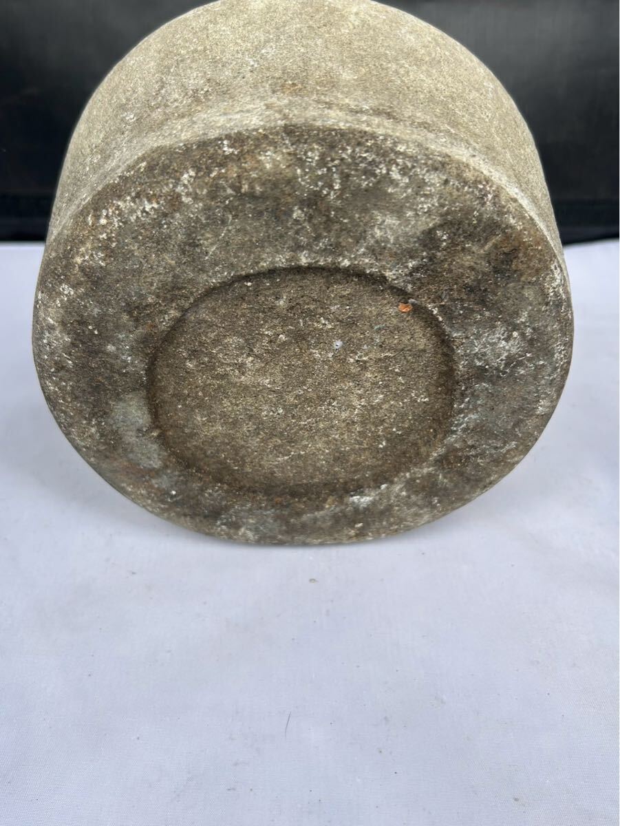 石臼 古民具 時代物 ひき臼 古道具 茶臼 石製(雑貨)|売買された 石臼 古民具 時代物 ひき臼 古道具 茶臼 石製(雑貨)|売買された