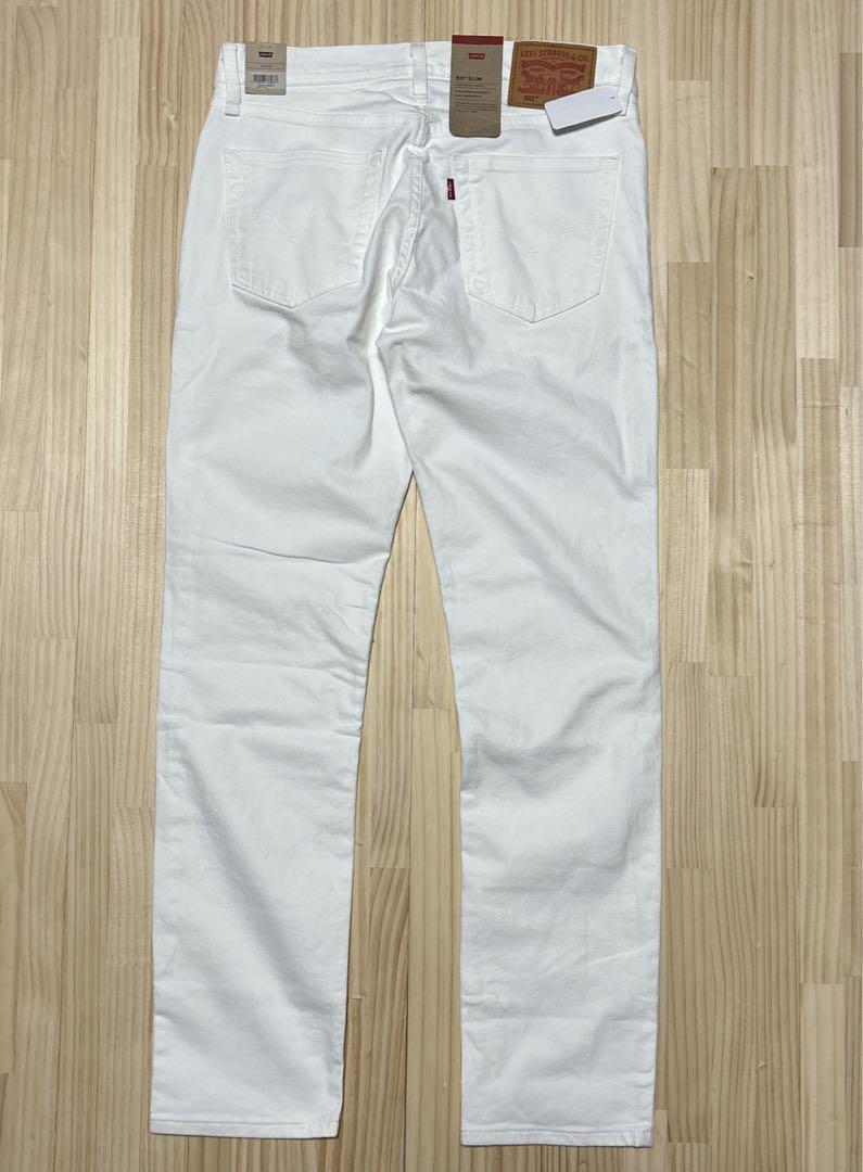 W33 新品 LEVI'S 511 リーバイス スリムフィット ホワイト 白 W33 新品 LEVI'S 511 リーバイス スリムフィット ホワイト 白