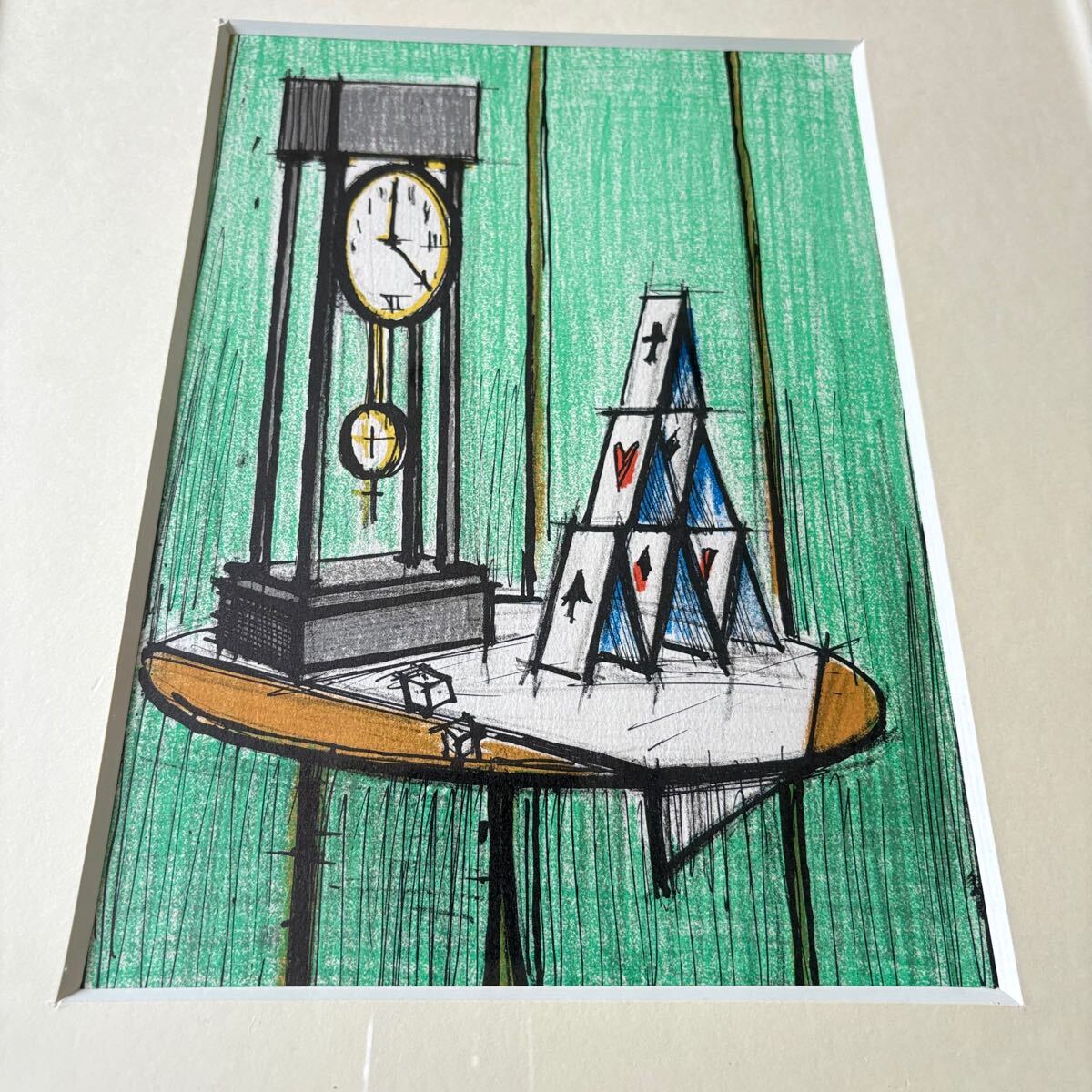 Bernard Buffet ベルナール・ビュッフェ「トランプの城 Bernard Buffet ベルナール・ビュッフェ「トランプの城