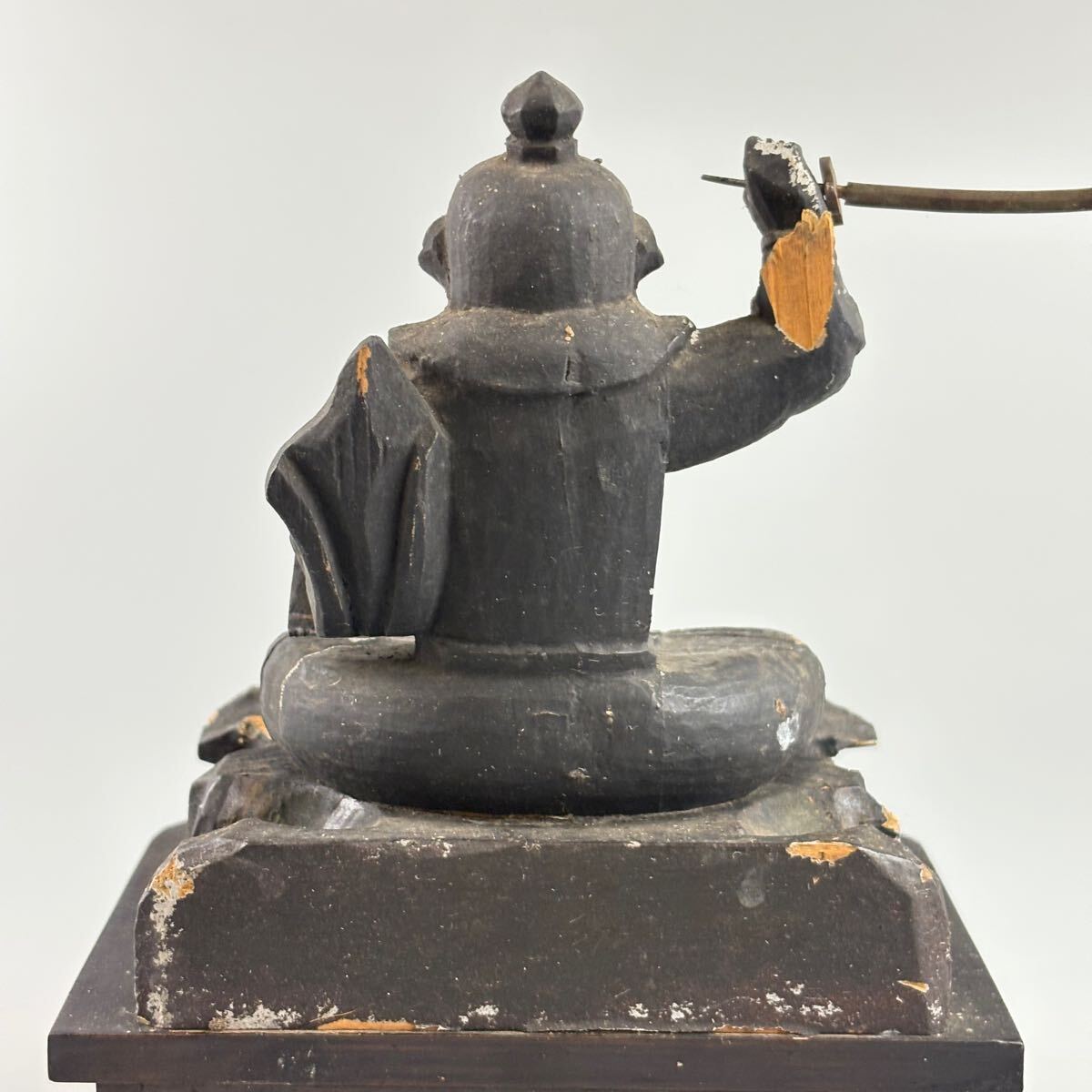 仏教美術 木彫 妙見菩薩 彫刻 古美術 仏像 彫刻 古美術 仏教 検
