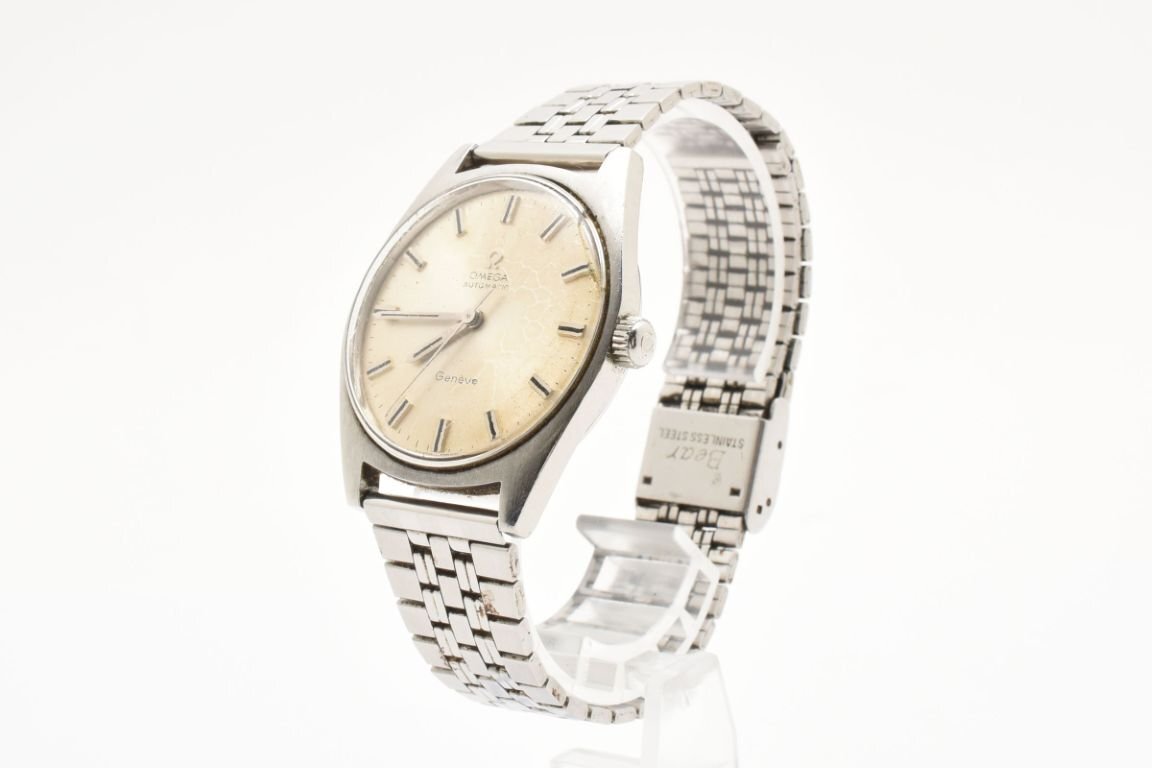 稼働品 オメガ Geneve ジュネーブ シルバー ラウンド 自動巻き 稼働品 オメガ Geneve ジュネーブ シルバー ラウンド 自動巻き