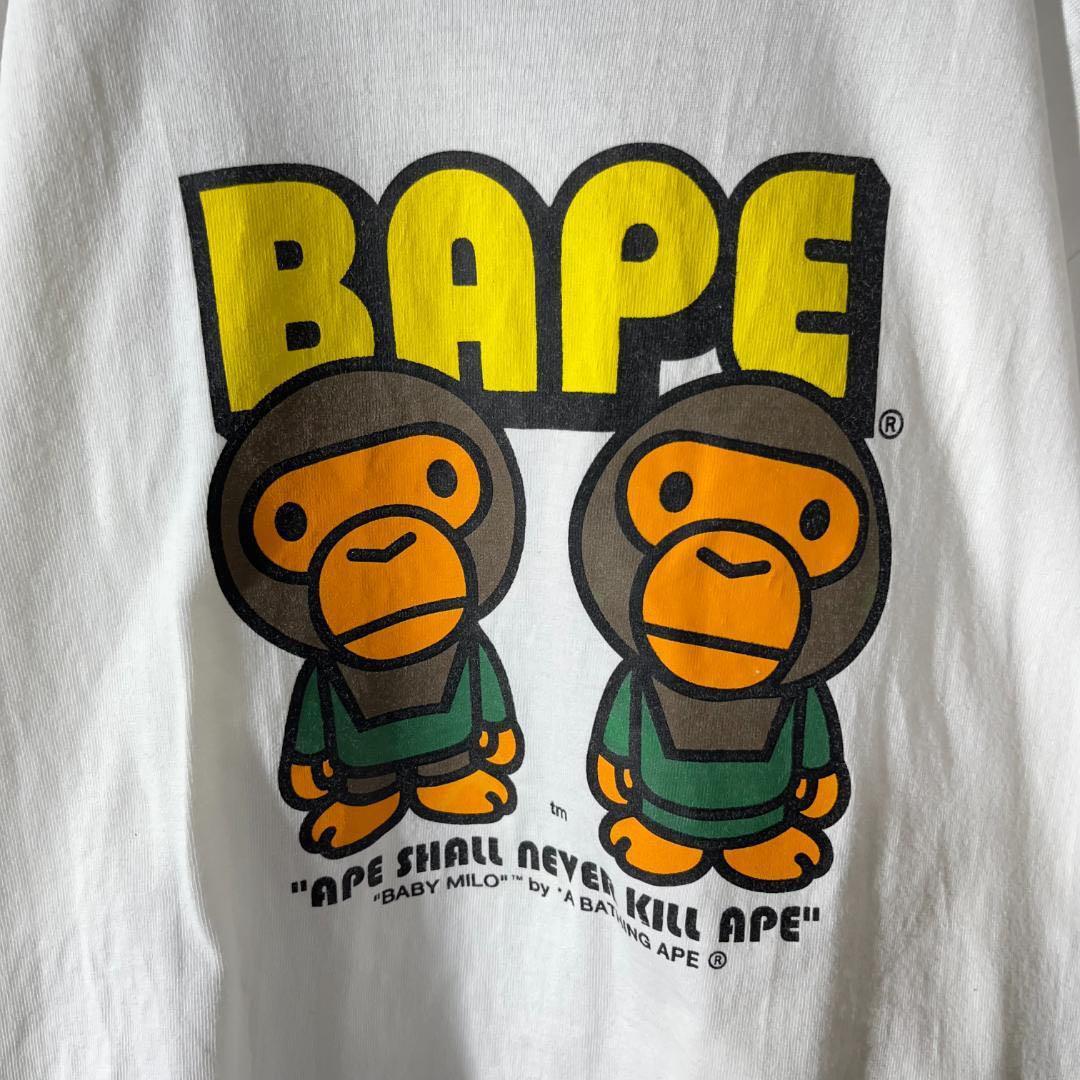 大人気] アベイシングエイプ Tシャツ ビックプリント 存在感