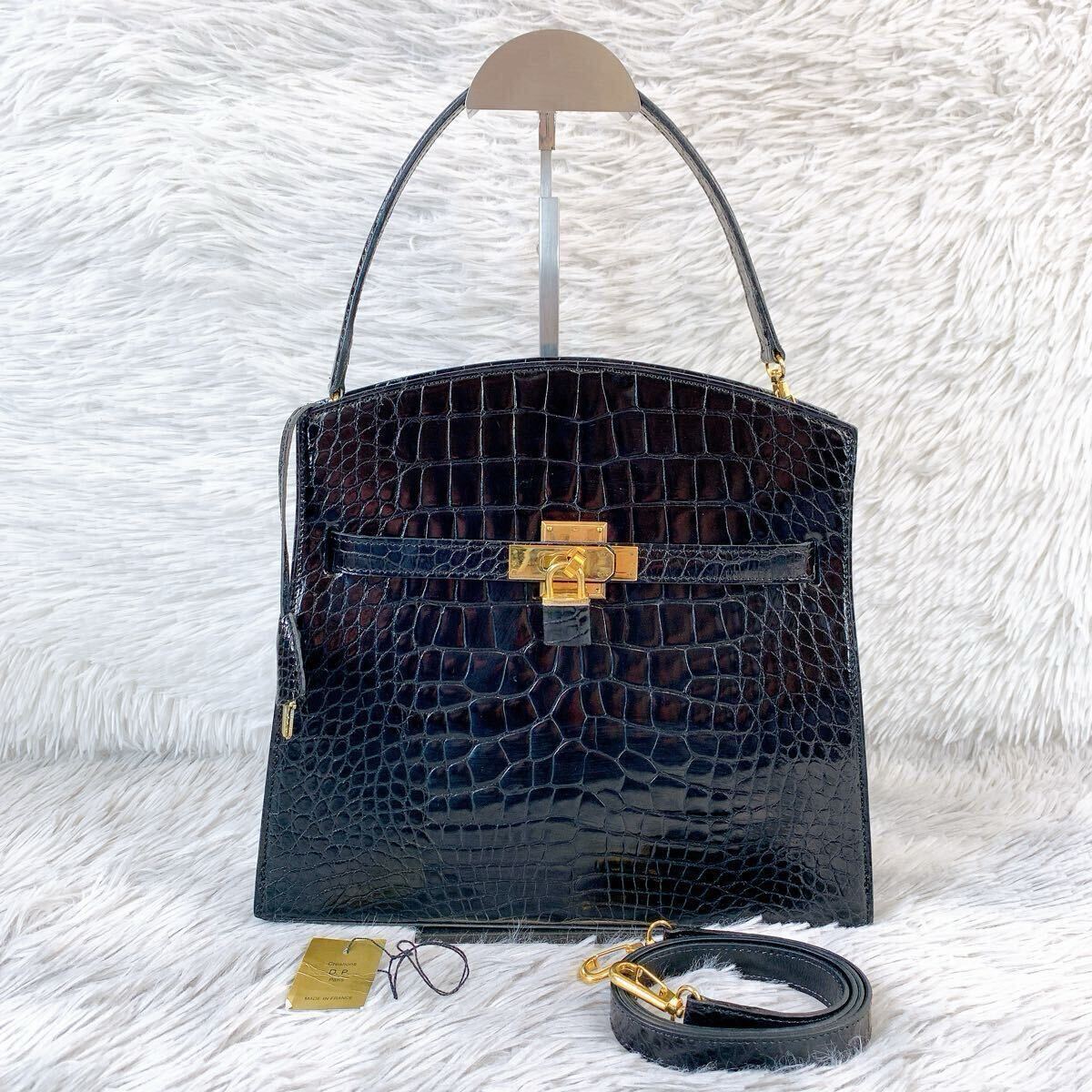 1スタ○1円スタート○Creations D.P. Paris クロコダイル ワニ革 1スタ○1円スタート○Creations D.P. Paris クロコダイル ワニ革