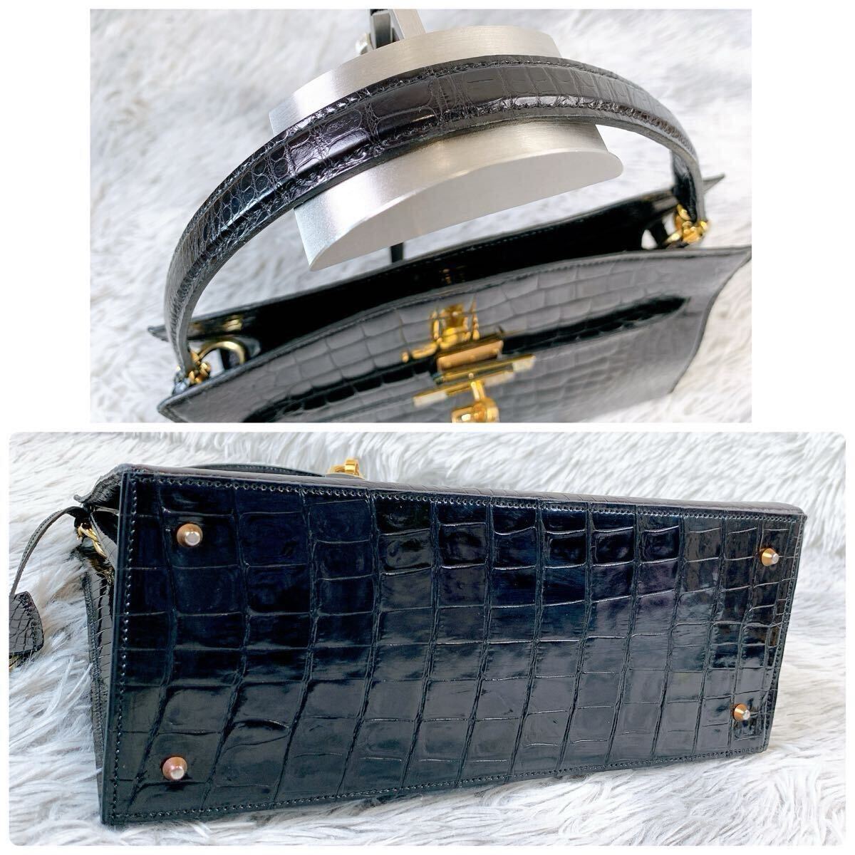 1スタ○1円スタート○Creations D.P. Paris クロコダイル ワニ革 1スタ○1円スタート○Creations D.P. Paris クロコダイル ワニ革