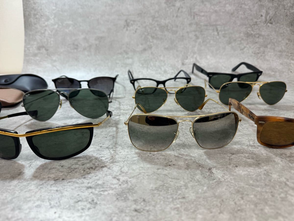 ヴィンテージ RayBan レイバン サングラス 眼鏡 9点 ケース有 ヴィンテージ RayBan レイバン サングラス 眼鏡 9点 ケース有