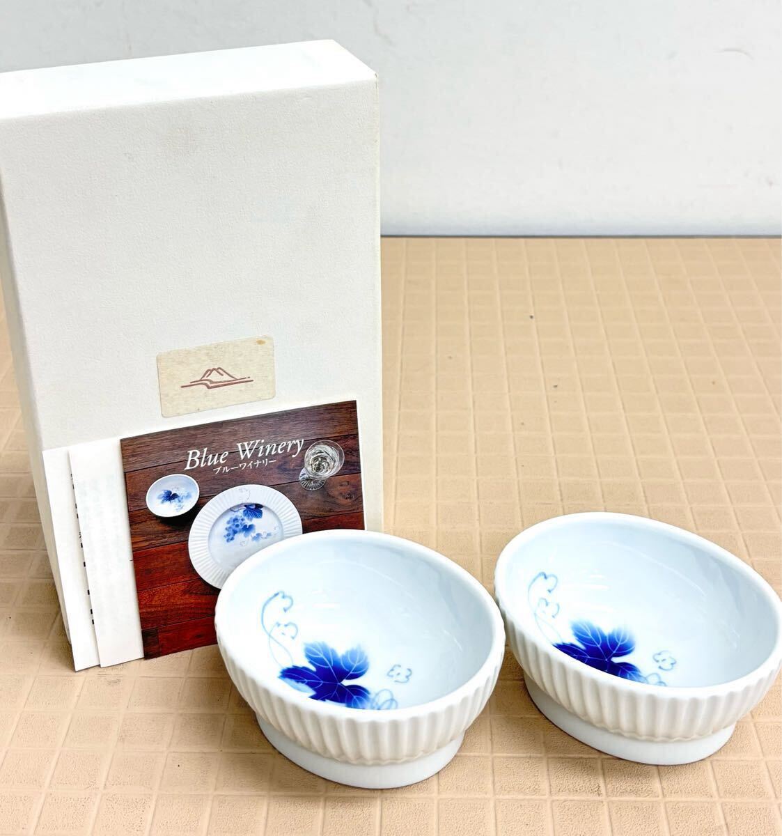 I♪ 2点セット 深川製磁 ブルーワイナリー 有田焼 組鉢 染付 和 I♪ 2点セット 深川製磁 ブルーワイナリー 有田焼 組鉢 染付 和