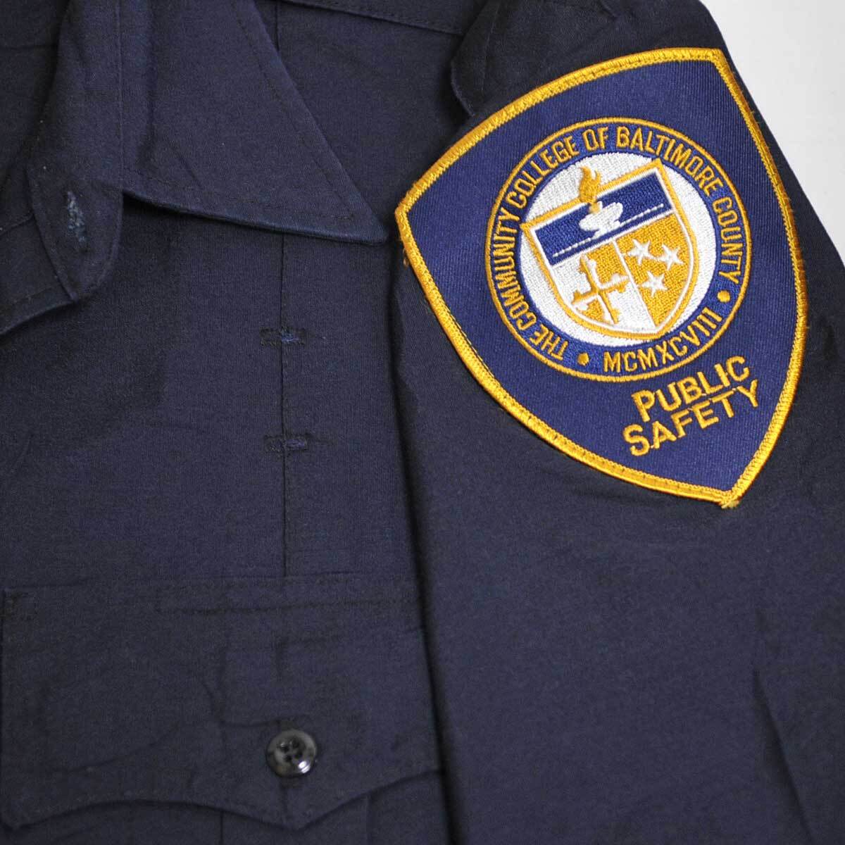 古着●アメリカ公安 長袖シャツ ボルチモア郡コミュニティカレッジ L相当 16 32-33 xwp_画像6