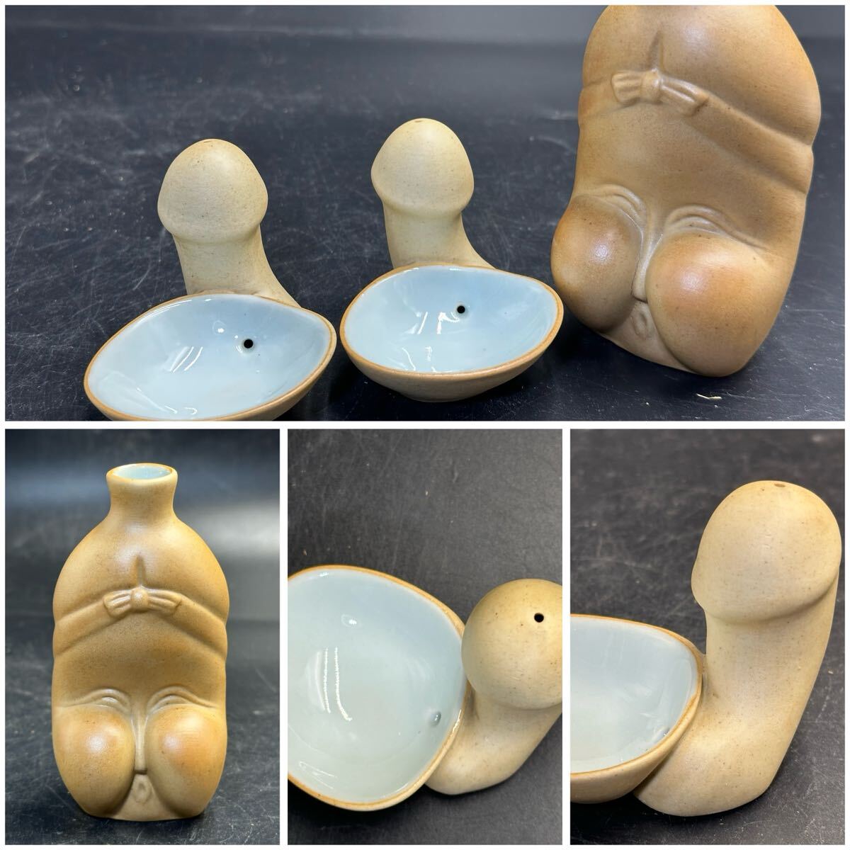 特選 酒器揃え 珍品 酒器 男根盃 お多福 おかめ 子宝 枕絵 春画 特選 酒器揃え 珍品 酒器 男根盃 お多福 おかめ 子宝 枕絵 春画
