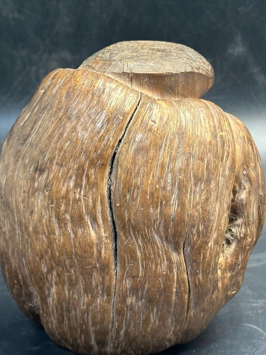 大黒様 木彫り 置物 縁起物 骨董 古美術 時代物 瘤木 大黒様 木彫り 置物 縁起物 骨董 古美術 時代物 瘤木