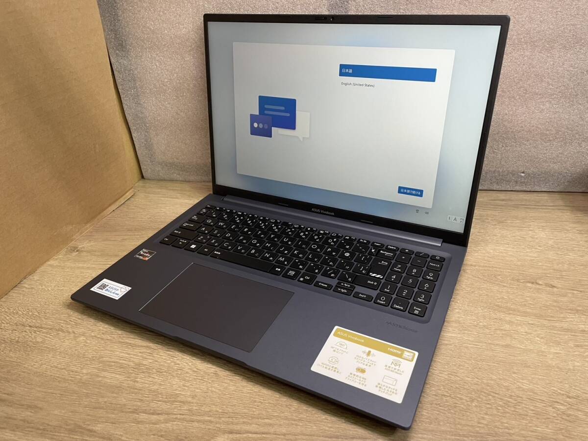 ASUS ノートパソコン Vivobook 16X M1603QA 16.0型 /Windows11 Home /AMD Ryzen 7 /メモリ：16GB /SSD：512GB 美品