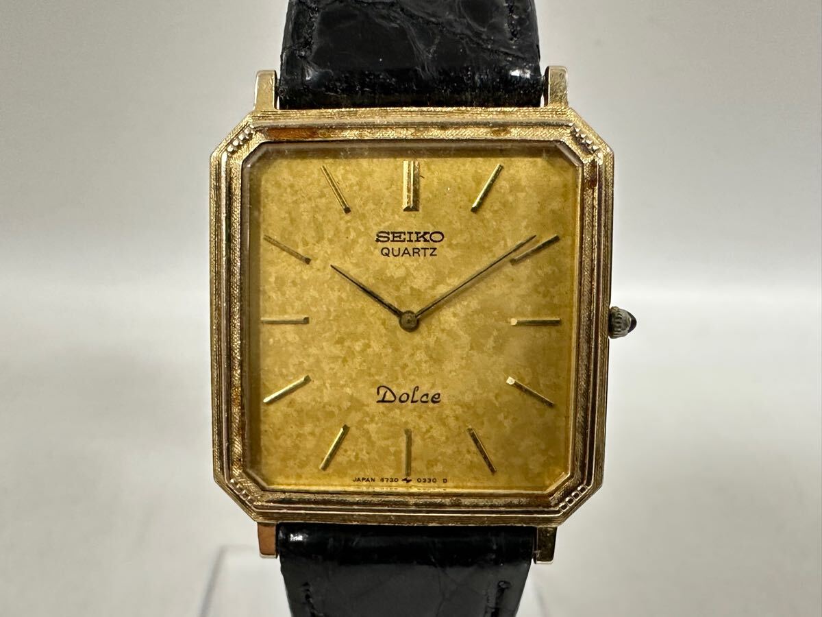 3T87】 1円スタート SEIKO QUARTZ Dolce / 6730-5160 セイコー 3T87】 1円スタート SEIKO QUARTZ Dolce / 6730-5160 セイコー