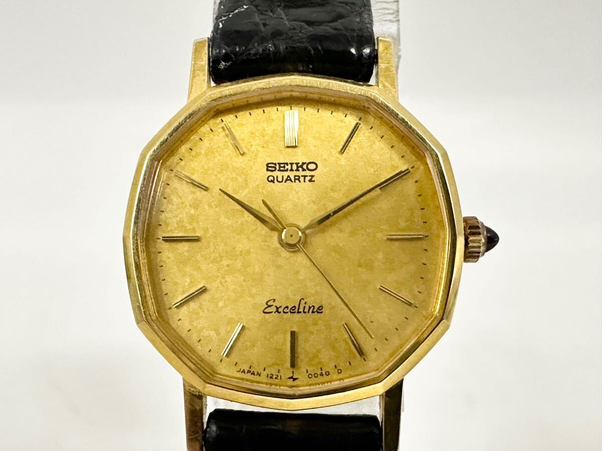 4A36】 1円スタート SEIKO QUARTZ Exceline / 1221-5000 4A36】 1円スタート SEIKO QUARTZ Exceline / 1221-5000