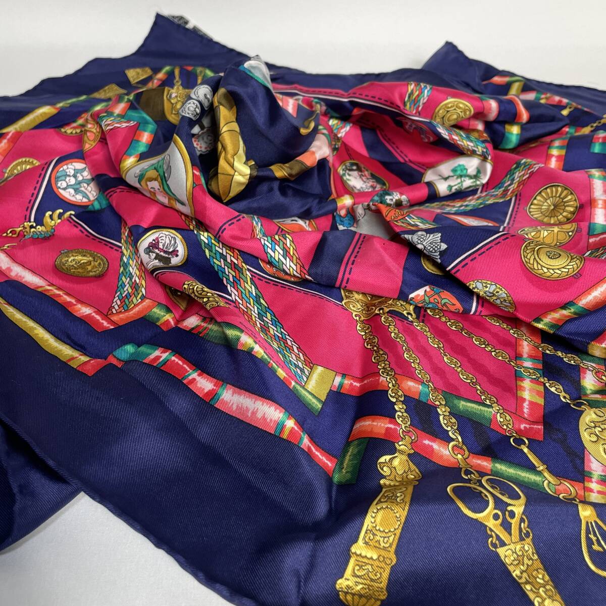 71B181|美品|エルメス カレ90 スカーフ Pelile main|Yahoo 71B181|美品|エルメス カレ90 スカーフ Pelile main|Yahoo