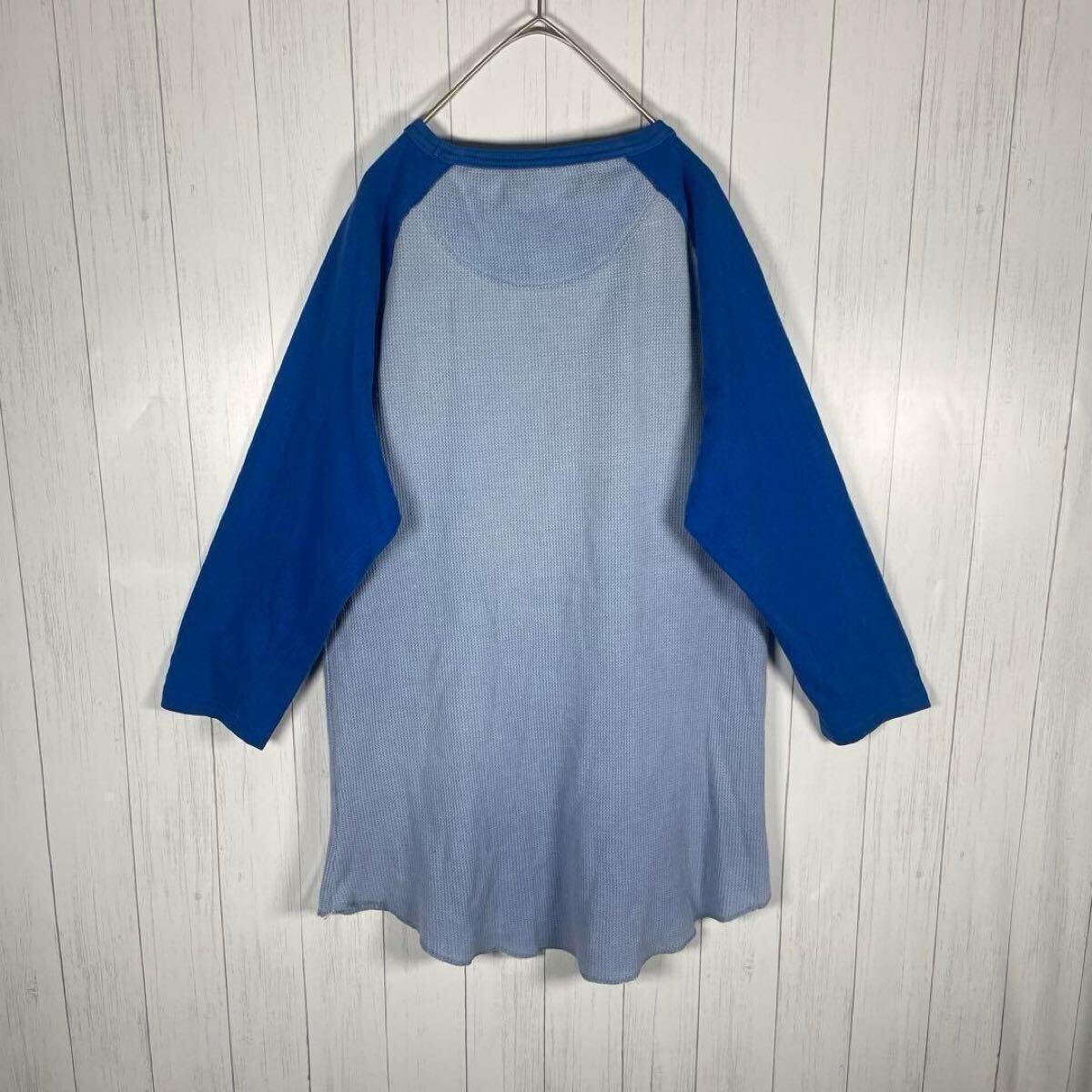 ビンテージ 七分袖 Tシャツ 虎 アニマル ラグラン サーマル ビンテージ 七分袖 Tシャツ 虎 アニマル ラグラン サーマル