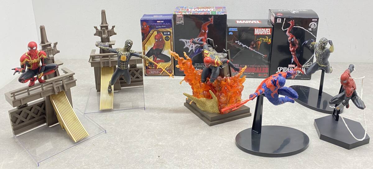 090 B) スパイダーマン フィギュア セット プライズ Happyくじ 090 B) スパイダーマン フィギュア セット プライズ Happyくじ