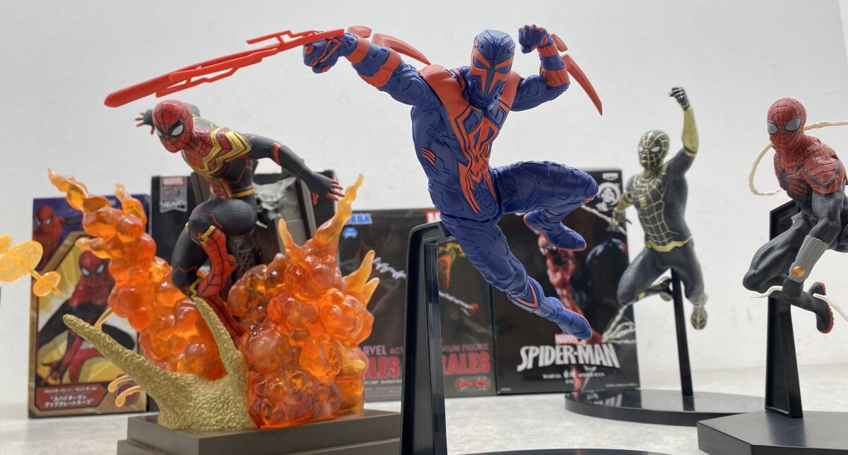 090 B) スパイダーマン フィギュア セット プライズ Happyくじ 090 B) スパイダーマン フィギュア セット プライズ Happyくじ
