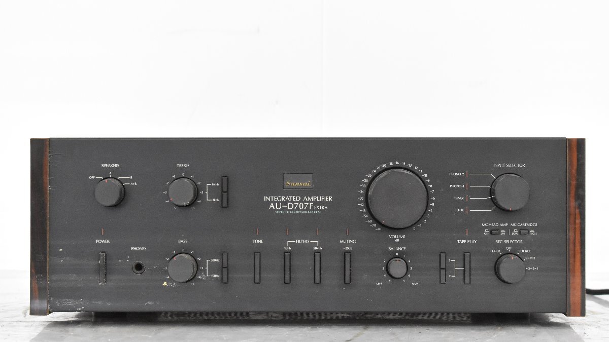 高級プリメインアンプ AU-D707F EXTRA Yahoo!オークション - 【 G 】636 Sansui AU-D707F EXTRA