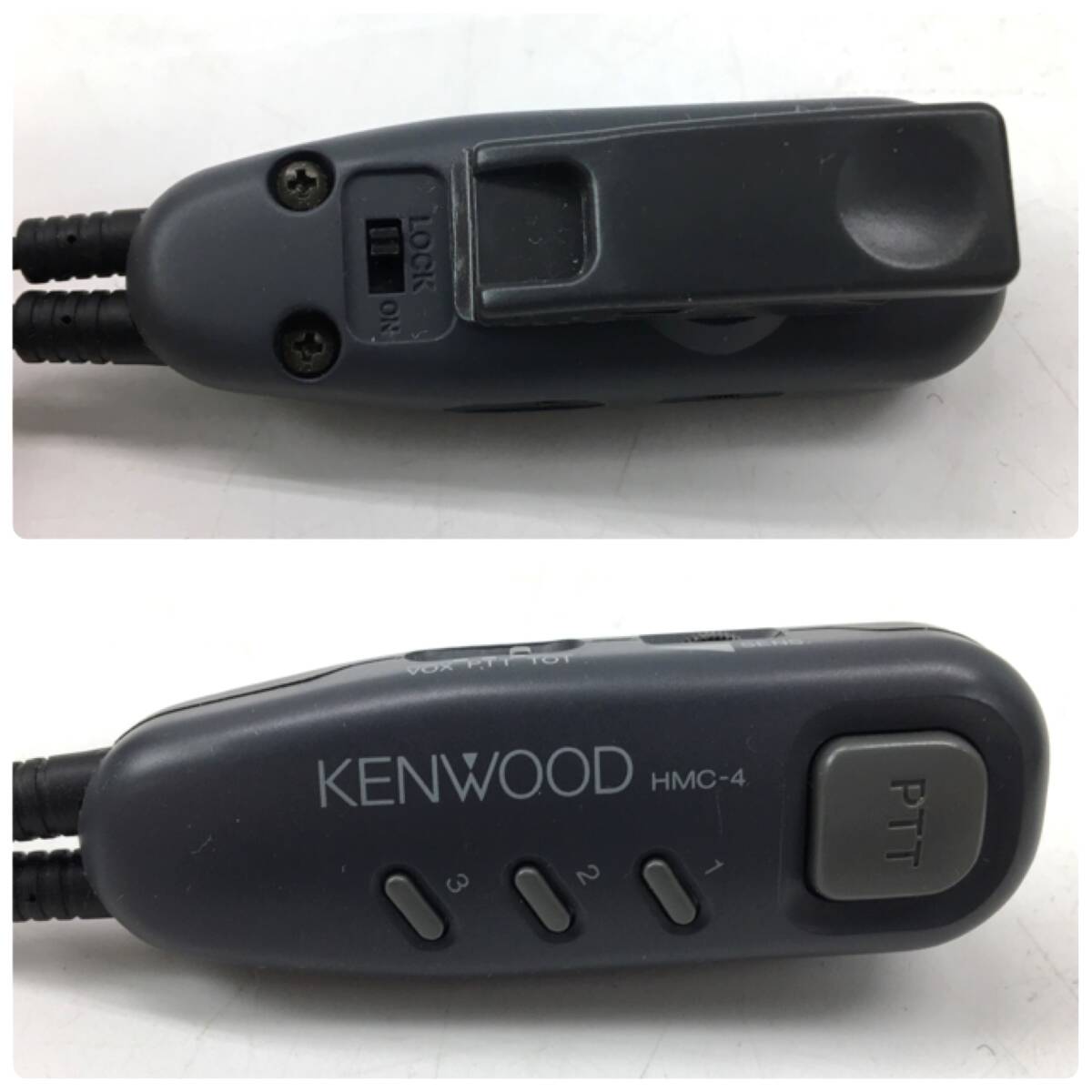 KENWOOD/ Kenwood 3 позиций комплект приемопередатчик TH-K48 / headset HMC-4 часть электризация проверка / текущее состояние распродажа товар 25d.MZ