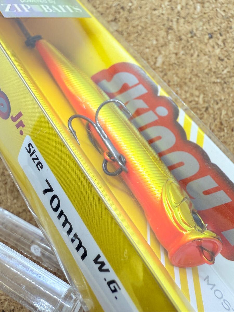 【新品】ジップベイツ スキニーポップ Jr. ジュニア 全長70mm 自重3.6g クロキン［ルアー21540］_画像2