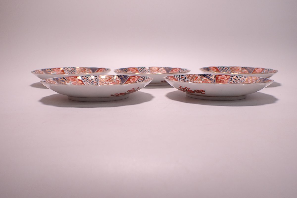 040870 前畑陶器 庫山窯 錦 銘々皿 五客 和食器(陶磁一般)|売買 040870 前畑陶器 庫山窯 錦 銘々皿 五客 和食器(陶磁一般)|売買