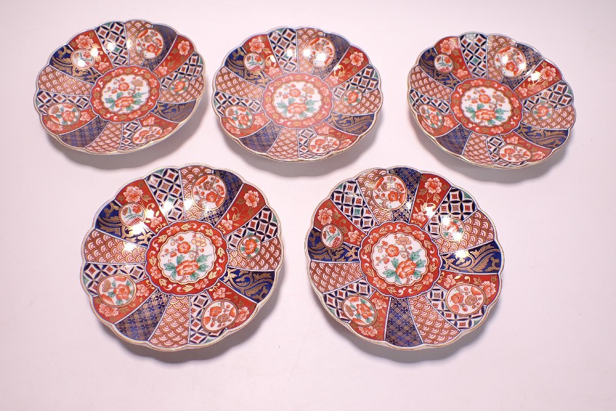 040870 前畑陶器 庫山窯 錦 銘々皿 五客 和食器(陶磁一般)|売買 040870 前畑陶器 庫山窯 錦 銘々皿 五客 和食器(陶磁一般)|売買
